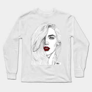 Red Lips Long Sleeve T-Shirt